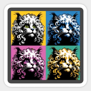 LaPerm Pop Art - Cat Lovers Sticker